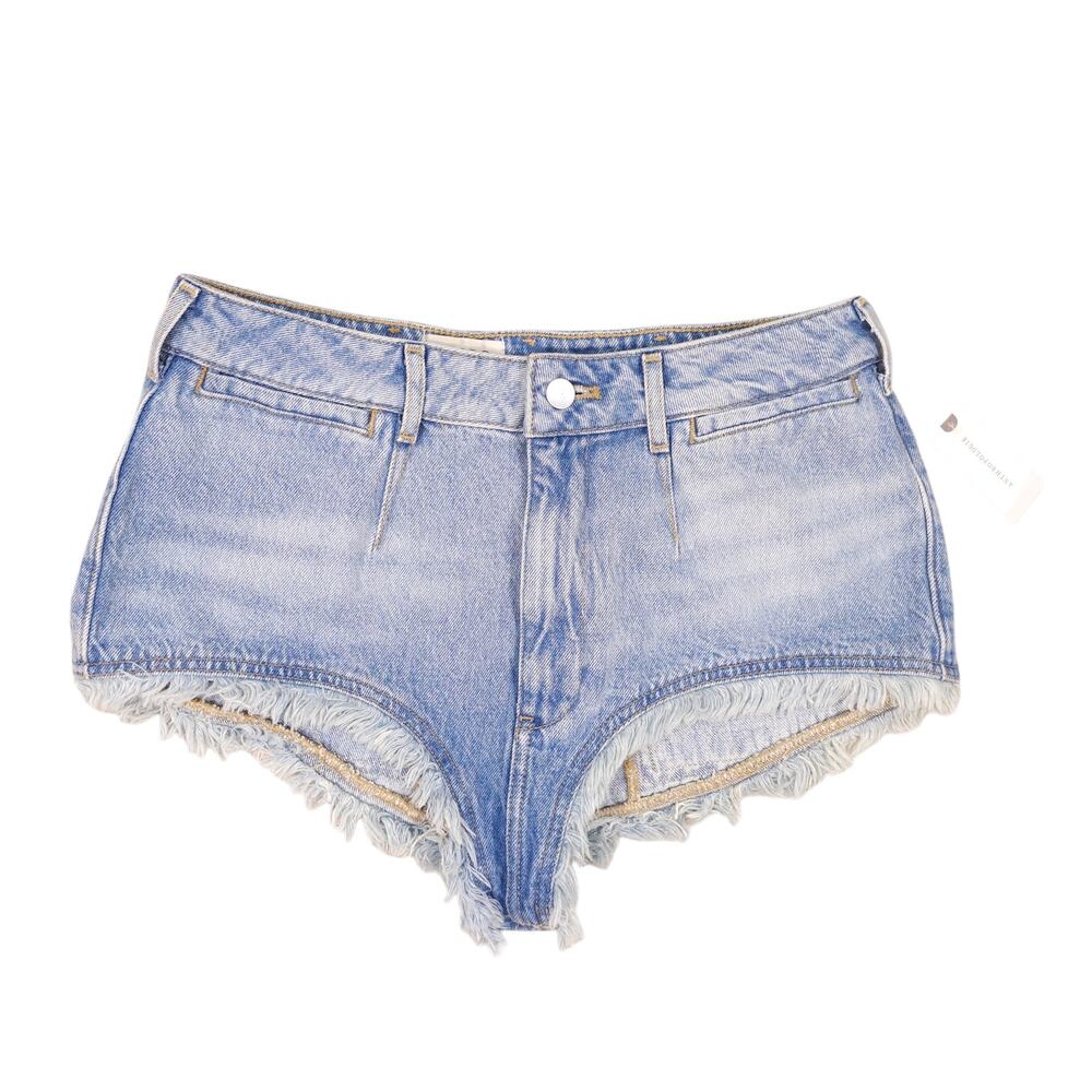 NWT Anthropologie Pilcro Pitched Micro Jean Shorts Sz 29